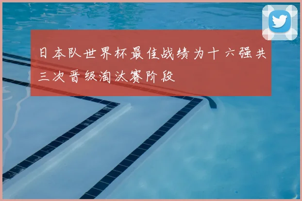 日本队世界杯最佳战绩为十六强共三次晋级淘汰赛阶段